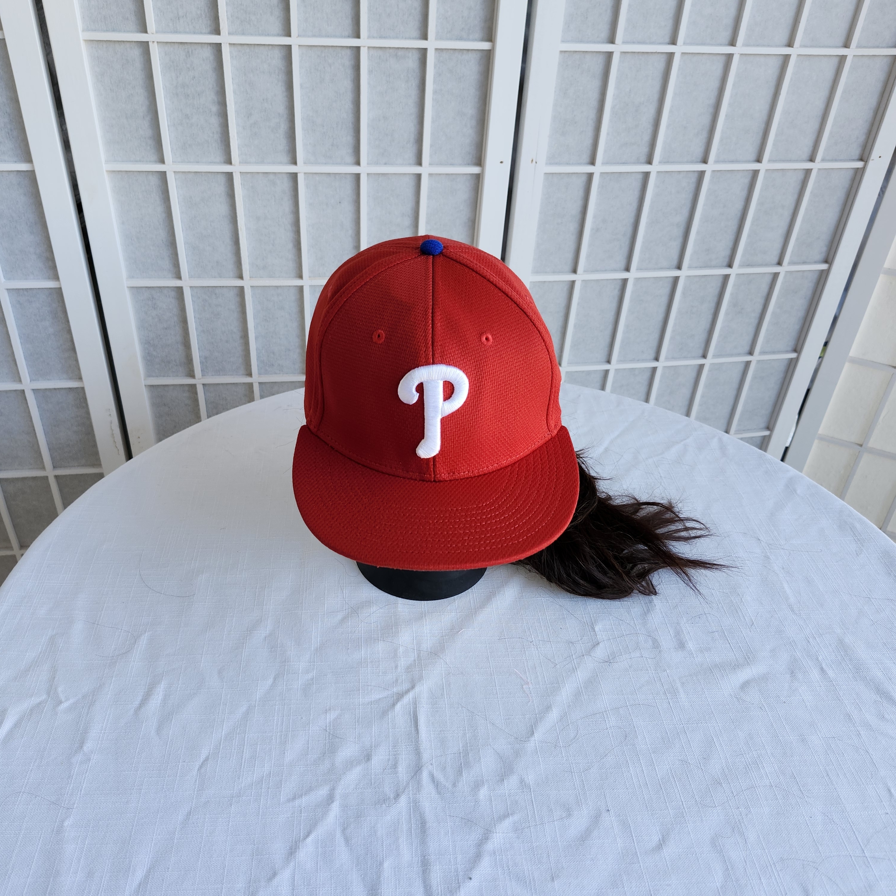 Red Baseball Cap With White Logo Red Baseball Cap With White Logo